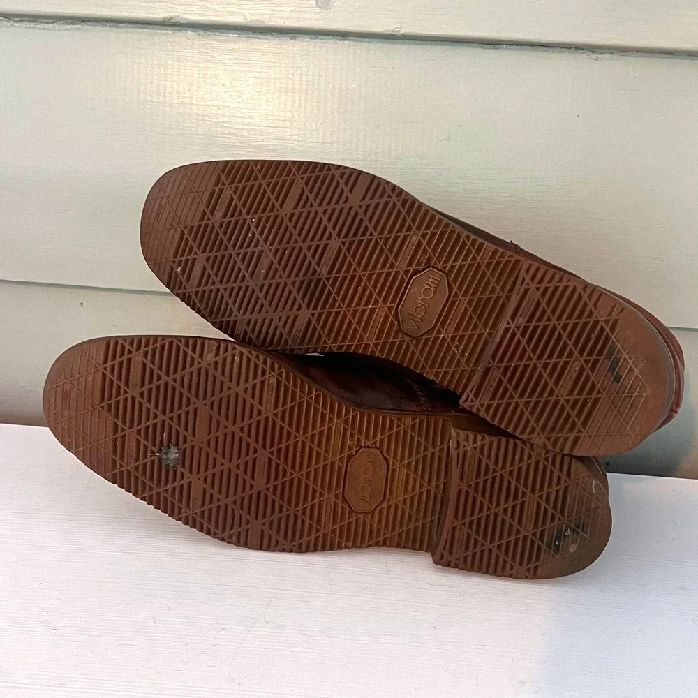 The Florsheim Shoe Beetle Boots Zip Vibram Vintage 8.5‎ D Chevron Hipster
